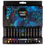 Crayons de couleur PENCIL KPE200, étui carton de 12