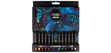 Crayons de couleur PENCIL KPE200, étui carton de 12