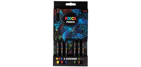 Crayons de couleur PENCIL KPE200, étui carton de 6