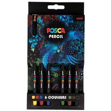 Crayons de couleur PENCIL KPE200, étui carton de 6