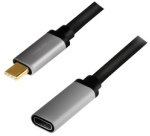 Câble de rallonge USB 3.2, noir/gris, 0,5 m