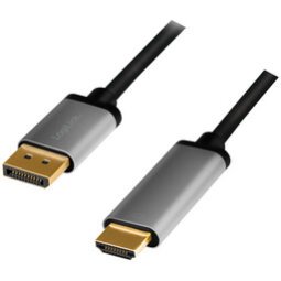 Câble DispolayPort - HDMI, 2,0 m, noir/gris