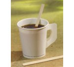 Agitateur en bois emballé individuellement longueur 14 cm - Boîte distributrice de 1000