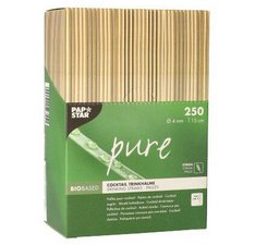 Paille en paille Longueur 23 cm - Lot de 150