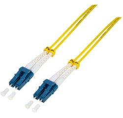 LogiLink Câble patch fibre optique, 2x Duplex LC, OS2, 0,5 m