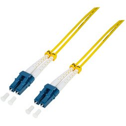 LogiLink Câble patch fibre optique, 2x Duplex LC, OS2, 5,0 m