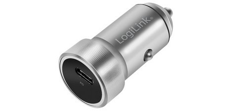 Chargeur allume-cigare USB, 1 port, argent