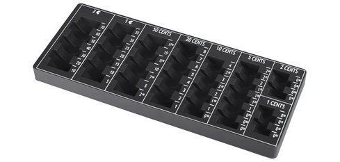 Monnayeur 12', avec 8 rangées, noir