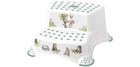 Kindertritt 'Igor Winnie', zwei Stufen, weiß