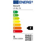 Lampe de bureau à LED MICHELLE, noir/blanc