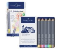FABER-CASTELL Crayon GOLDFABER Aquarelle, boîte métal de 12