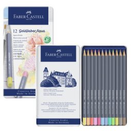 FABER-CASTELL Potlood GOLDFABER Aquarel, metalen doos van 12