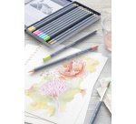 FABER-CASTELL Crayon GOLDFABER Aquarelle, boîte métal de 12