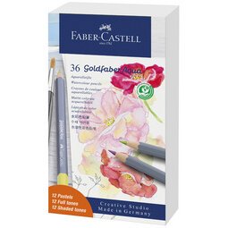 FABER-CASTELL Potlood GOLDFABER Aquarel, metalen doos van 36