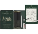 FABER-CASTELL Kit PITT GRAPHITE Matt, étui de 11 pièces