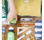 Tampon 'Je marque mes p'tites affaires', vert