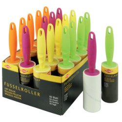 Brosse adhésive, présentoir de 20