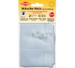 Set de 2 filets à linge, à cordon de serrage, blanc