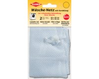 Set de 2 filets à linge, à cordon de serrage, blanc