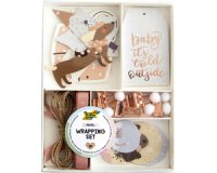 Kit d'emballage de Noël PASTEL, 38 pièces