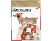 Kit pour calendrier de l'Avent SAUSAGE DOG, 54 pièces
