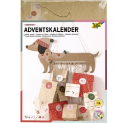 Kit pour calendrier de l'Avent SAUSAGE DOG, 54 pièces