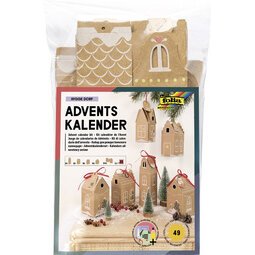 Kit pour calendrier de l'Avent HYGGE DORF, 49 pièces