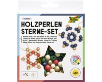 Kit Etoiles en perles en bois CLASSIC, 161 pièces