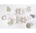 Kit Etoiles en perles en bois CLASSIC, 161 pièces