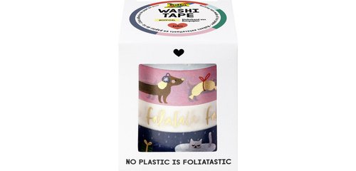 Ruban adhésif décoratif Washi-Tape Noël FALALA, set 4