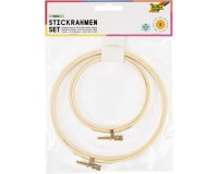 Set de cadres à broder en bois SMALL, 100 et 150 mm