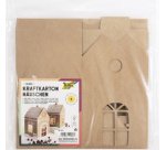Maisonnette en carton kraft, 110 x 110 x 190 mm