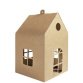 Maisonnette en carton kraft, 110 x 110 x 190 mm