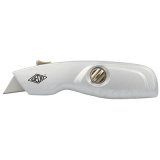 Cutter de sécurité ALU, lame trapèze, argent