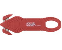 Cutter de sécurité, rouge