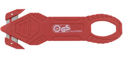 Cutter de sécurité, rouge