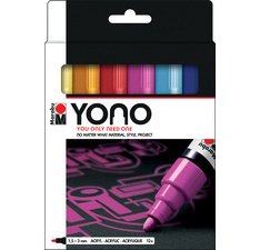 Feutre acrylique 'YONO', 1,5 - 3,0 mm, set de 12