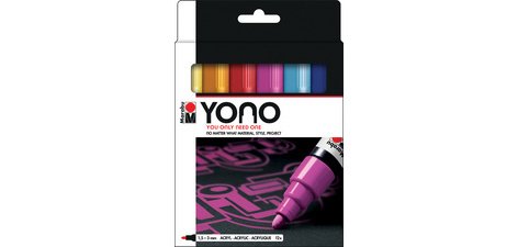 Feutre acrylique 'YONO', 1,5 - 3,0 mm, set de 12