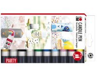 Verf voor kaarsen 'Candle Pen', set van 10