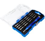 Tournevis avec jeu de 17 embouts