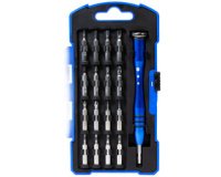 Tournevis avec jeu de 17 embouts