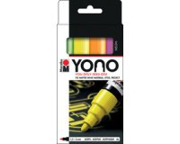 Feutre acrylique 'YONO', 1,5 - 3,0 mm, set de 4 FLUO