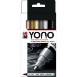 Feutre acrylique 'YONO', 1,5 - 3,0 mm, set de 4 METAL