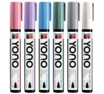 Marqueur acrylique YONO, 1,5-3,0 mm, set de 6 PASTEL