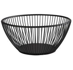 Brood & fruitmand SVART, rond, diameter: 175 mm, zwart