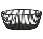 Corbeille à pain & à fruits SVART, ovale, noir