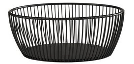 Corbeille à pain & à fruits SVART, ovale, noir