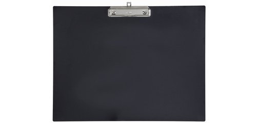 Porte-bloc, plastique avec pince de serrage, A3, noir