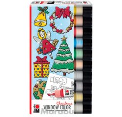 Kit Window Color 'Christmas', 10x 25 ml