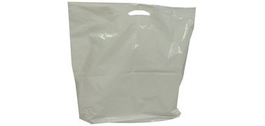Sac cabas en LDPE, (L)550 x (P)50 x (H)600 mm, blanc